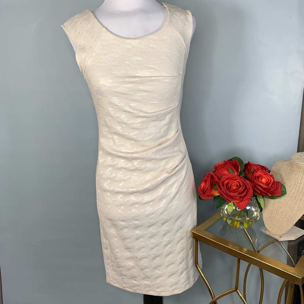 Dress, Houndstooth cream A26